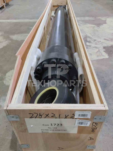 Гидроцилиндр стрелы S670473 EC700B без трубок Shimitsu для спецтехники  Гидроцилиндр стрелы S670473 EC700B без трубок Shimitsu для спецтехники