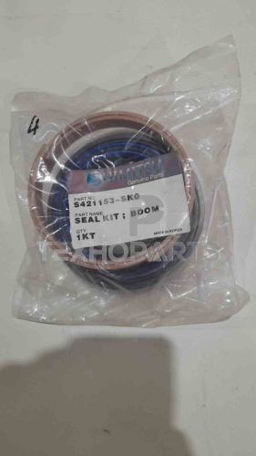 Ремкомплект гидроцилиндра стрелы S421153-SK0 R210LC-7 Shimitsu для спецтехники  Ремкомплект гидроцилиндра стрелы S421153-SK0 R210LC-7 Shimitsu для спецтехники