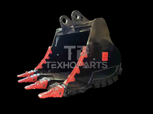 Ковш скальный сверхусиленный CAT374 4,5 м3 S=90 Black Rock для спецтехники  Ковш скальный сверхусиленный CAT374 4,5 м3 S=90 Black Rock для спецтехники