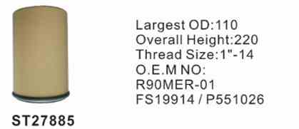 Фильтр топливный ST27885 STAL для спецтехники Фильтр топливный ST27885 STAL для спецтехники