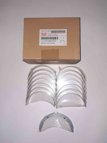 Вкладыши коленвала 1115100743 6BG1 ISUZU   для спецтехники  Вкладыши коленвала 1115100743 6BG1 ISUZU   для спецтехники