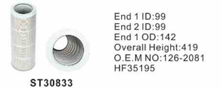 Фильтр гидравлический ST30833 STAL для спецтехники  Фильтр гидравлический ST30833 STAL для спецтехники